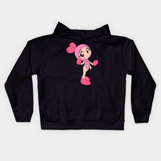 Pink - Super Bomberman R Kids Hoodie by SailorBomber